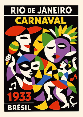 Rio de Janeiro Carnaval 1933 Poster