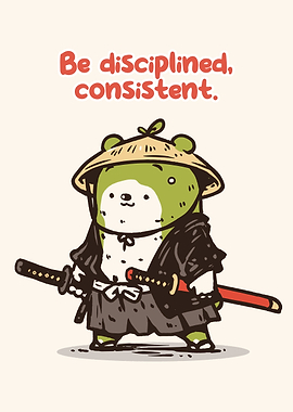 Samurai Bear with Swords