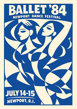 Ballet '84 Newport Dance Festival Poster