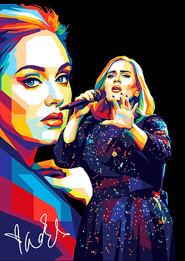 Adele Pop Art Portrait