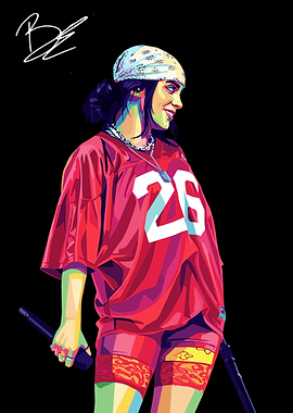 Billie Eilish Pop Art Portrait
