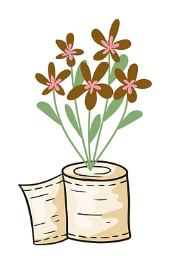 Toilet Paper Flowers