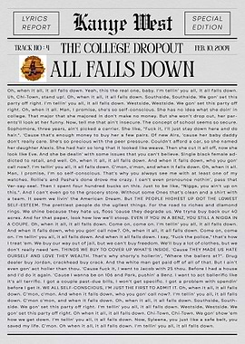 Kanye West All Falls Down