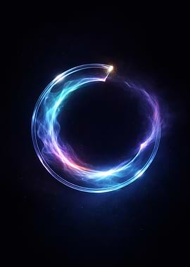 Abstract Glowing Circle