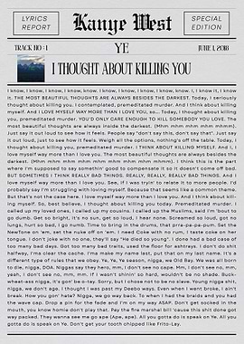 Kanye West I Thought About Killing You