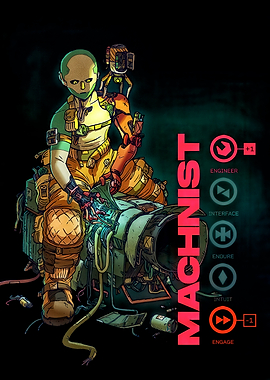 Cyberpunk Machinist Character Art