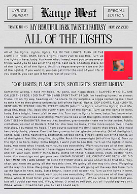 Kanye West 'All of the Lights'