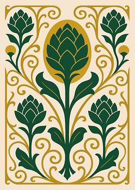 Art Nouveau Floral Design