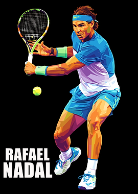 Rafael Nadal Tennis Player Pop Art