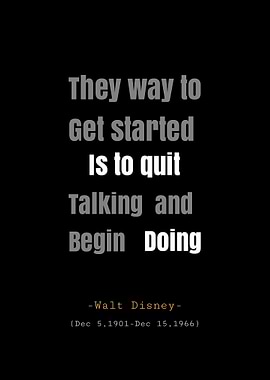 Walt Disney Inspirational Quote