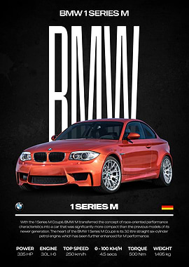 BMW 1 Series M Coupe Poster