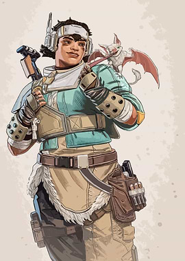 Apex Legends Valkyrie with Bat Companion