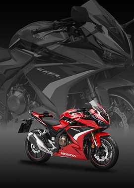 Red Honda CBR 500R Motorcycle