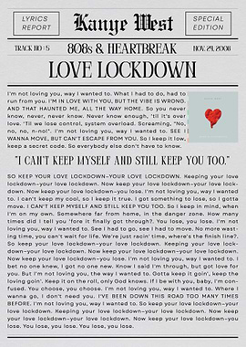 Kanye West Love Lockdown