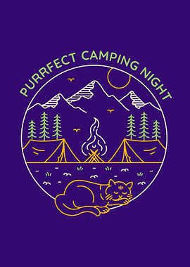 Purrfect Camping Night