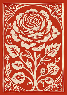 Ornate Rose Illustration