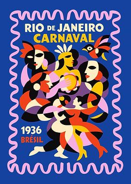 Rio de Janeiro Carnaval 1936 Poster