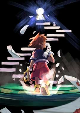 Sora Ascends to a Keyhole Portal