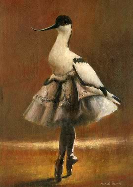 Avocet Ballerina Painting