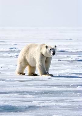 Polar Bear on Ice