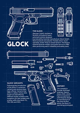 Glock Pistol Blueprint