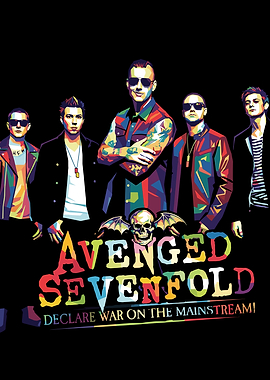 Avenged Sevenfold Pop Art Poster