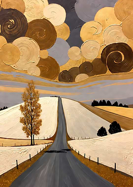 Abstract Landscape Painting