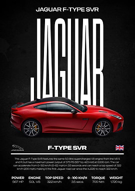 Jaguar F-Type SVR Poster