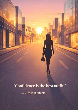 Confidence is the best outfit quote