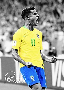 Philippe Coutinho celebrating a goal