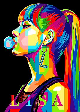 Lisa Pop Art Portrait