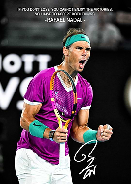 Rafael Nadal Tennis Quote