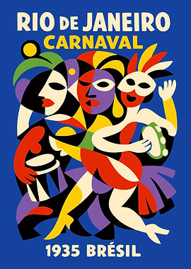 Rio de Janeiro Carnaval 1935 Poster
