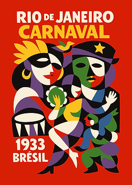 Rio de Janeiro Carnaval 1933 Poster