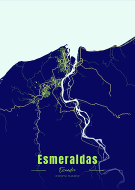 Esmeraldas Ecuador Map