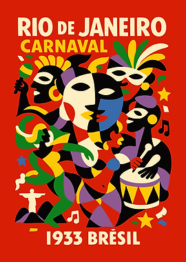 Rio de Janeiro Carnival 1933 Poster