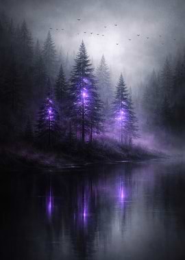 Enchanted Forest by the Lake
