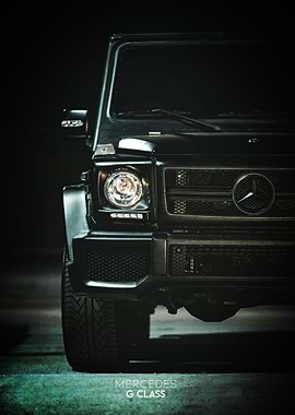Black Mercedes G Class Poster