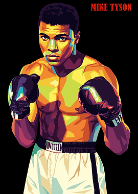 Mike Tyson Pop Art Portrait