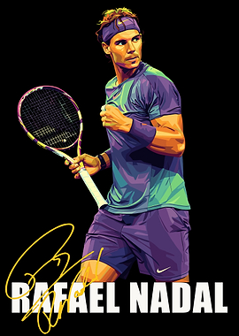 Rafael Nadal Tennis Pop Art