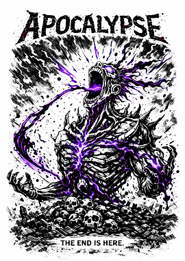 Apocalypse Demon with Skulls