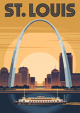 St. Louis Gateway Arch Skyline