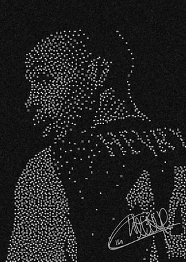 Pixelated Portrait of a Man