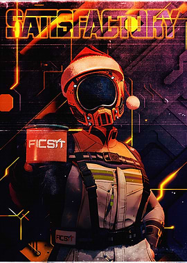 Satisfactory Ficsit Character with Santa Hat