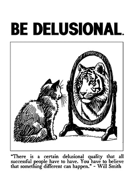 Cat sees tiger in mirror