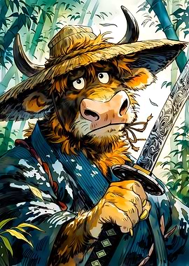 Bull Warrior with Katana