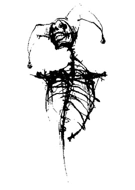 Skeleton Jester Illustration