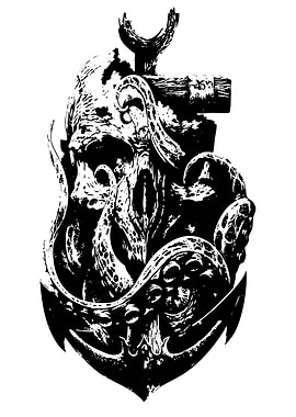 Skull and Tentacles Anchor