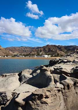 Rocky Coastline Meets Tranquil Bay