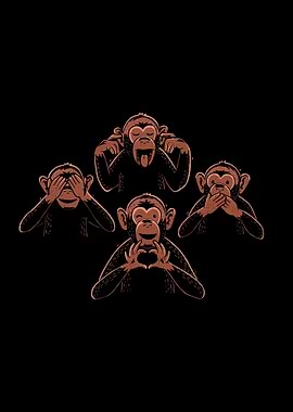 Three Wise Monkey And One Lover